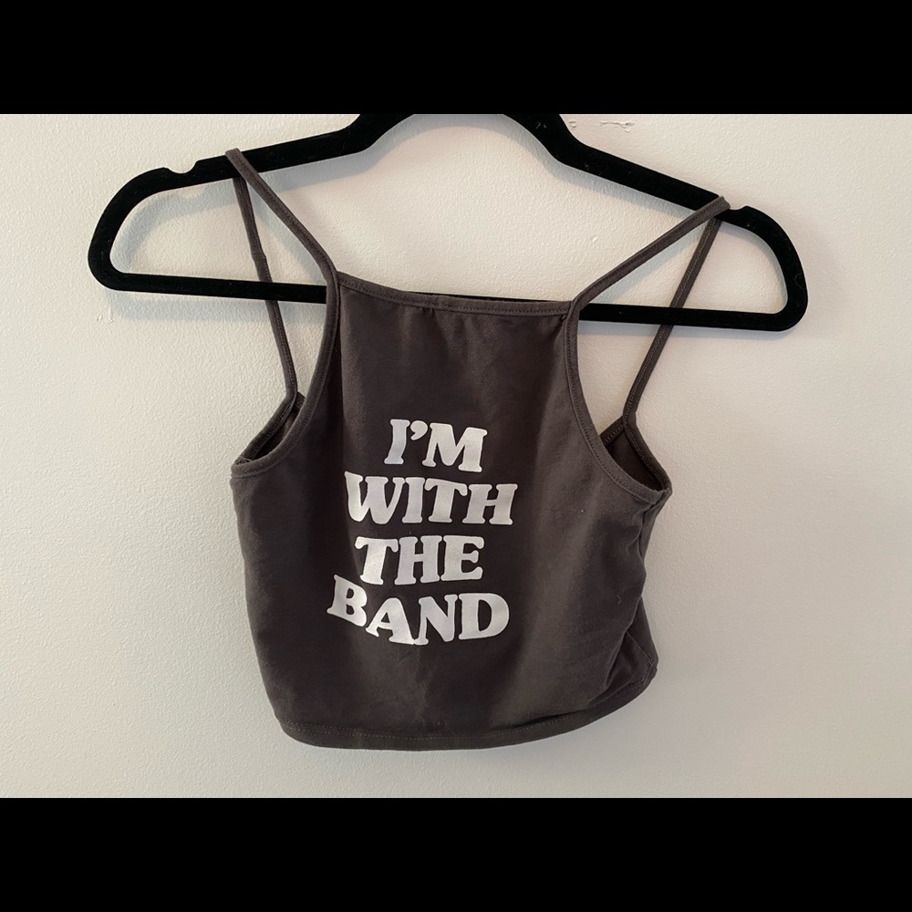 Gray Crop Tank